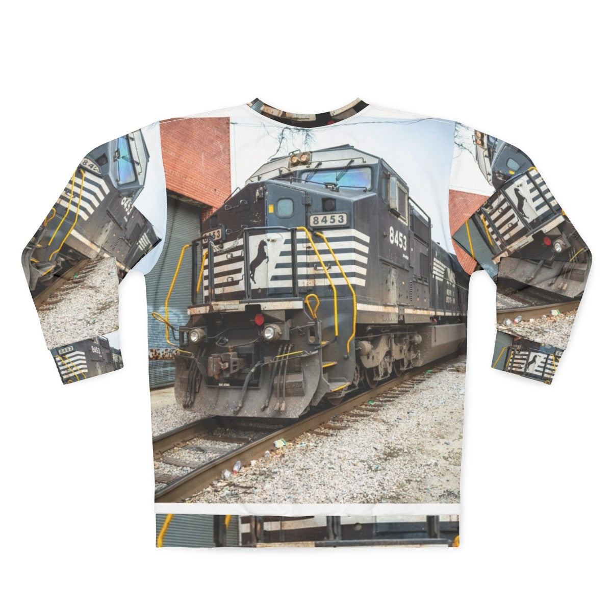 Norfolk Southern Raleigh NC Train Yard Sweatshirt - Back