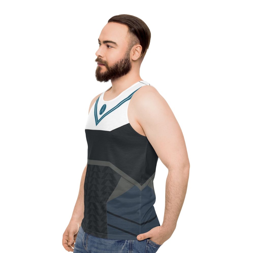 Destiny inspired armour unisex tank top - men side