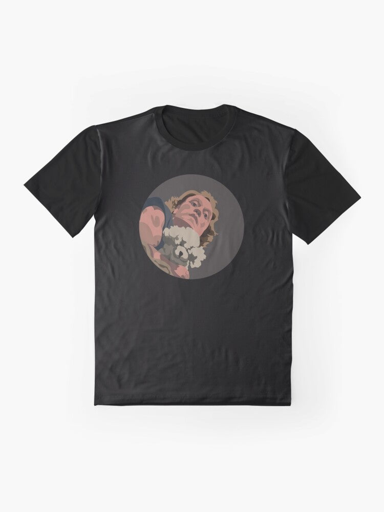 Hannibal Lecter "It Puts the Lotion in the Basket" graphic t-shirt for horror movie fans - Flat lay