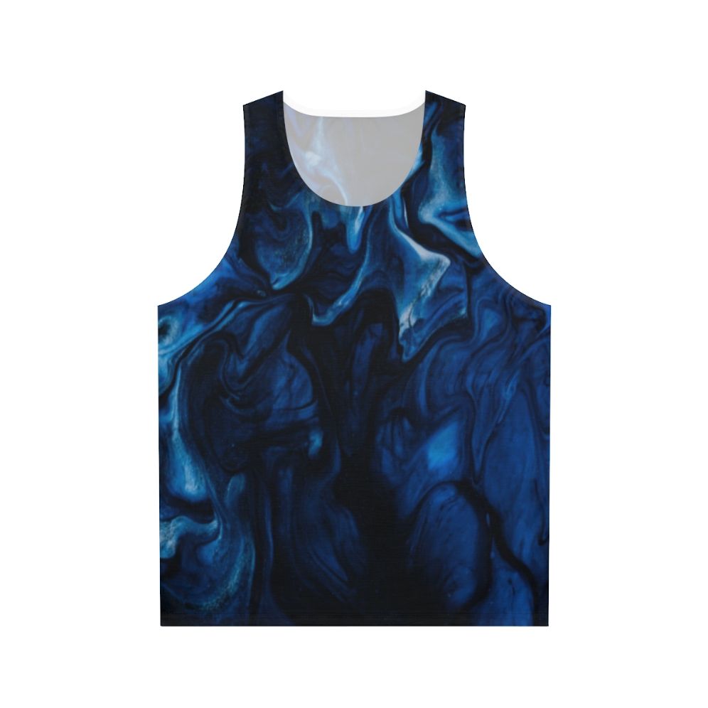 Abstract unisex tank top with nature-inspired design