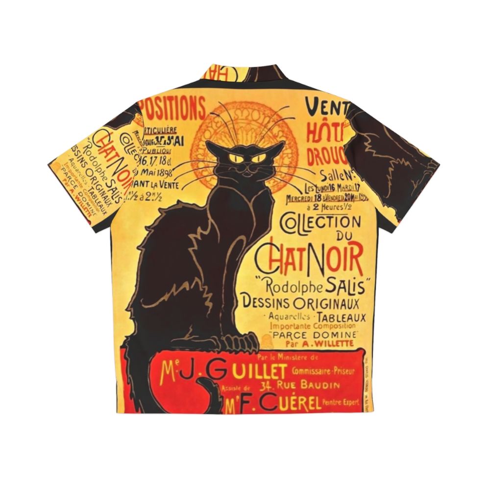 Vintage 1896 Le Chat Noir Hawaiian Shirt - Back