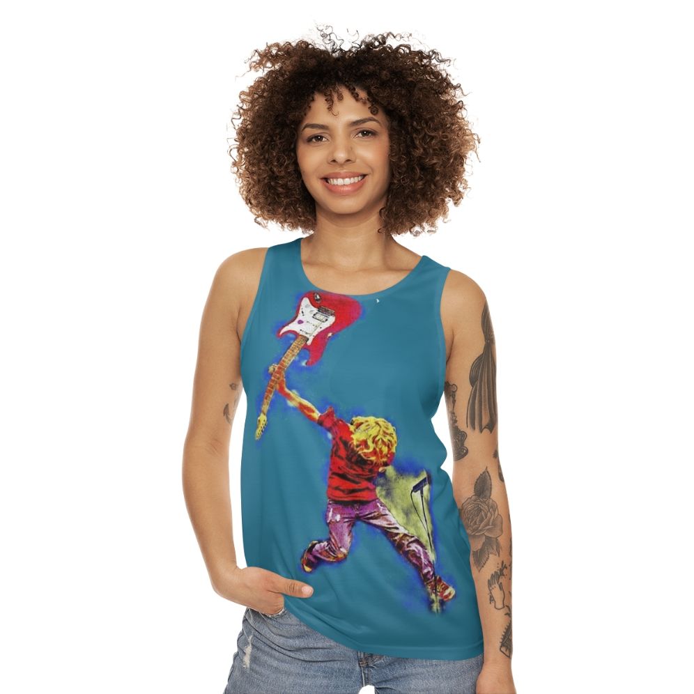 90s grunge music unisex tank top - women