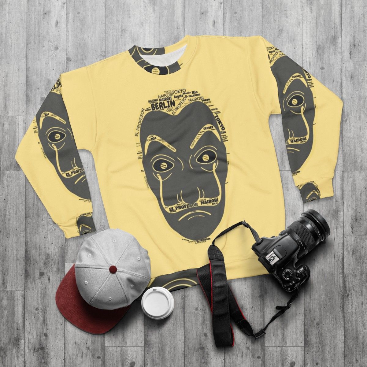 Money Heist Dali Mask Sweatshirt - flat lay