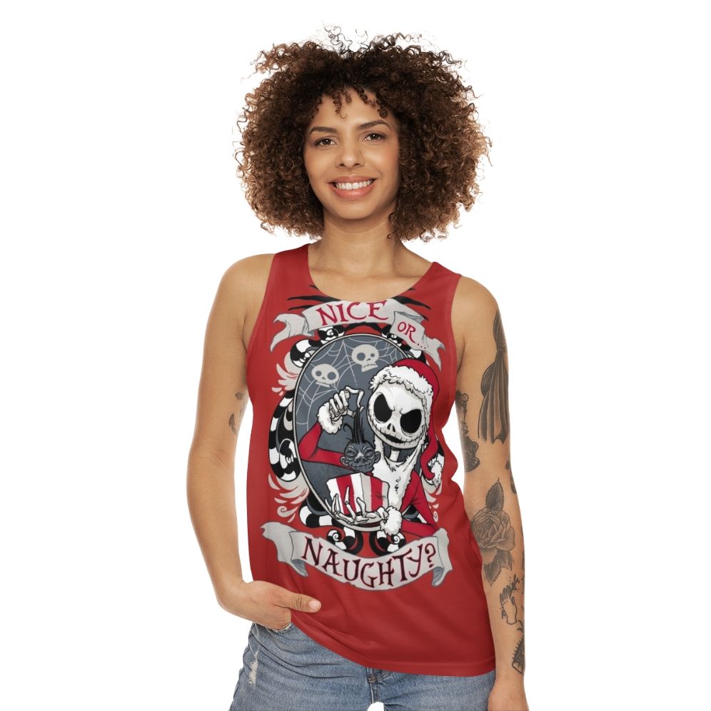 Scary Santa Unisex Tank Top - women