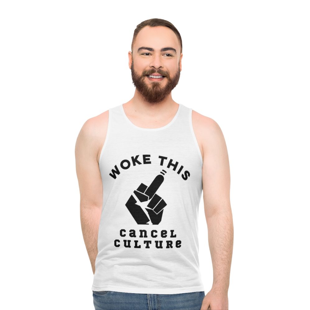 Anti-Woke Unisex Tank Top - men