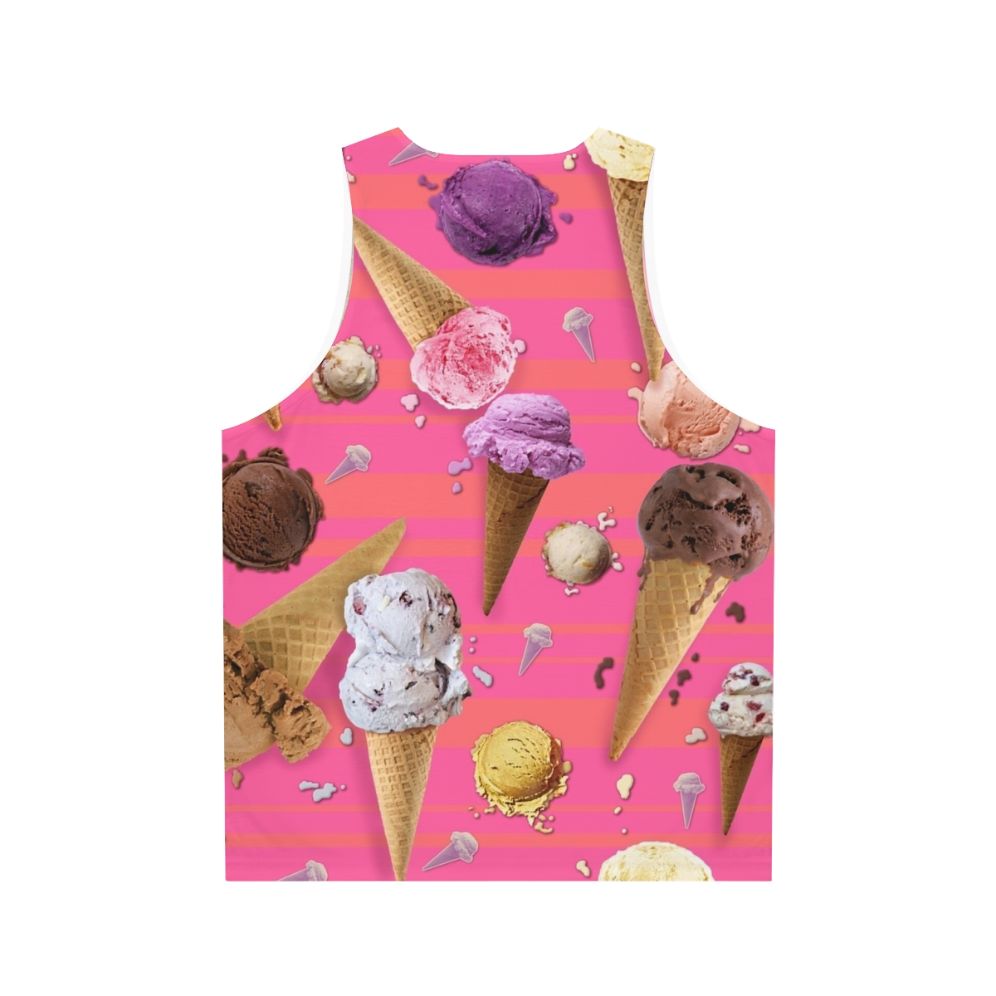 Unisex ice cream tank top - Back