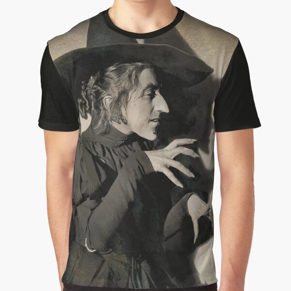 Wizard of Oz Wicked Witch of the West graphic t-shirt featuring Margaret Hamilton's iconic character