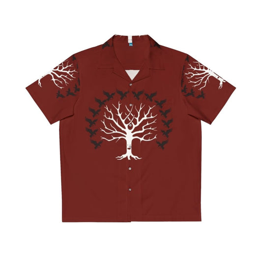 House Blackwood Hawaiian Shirt with Game of Thrones Inspired Direwolf Sigil