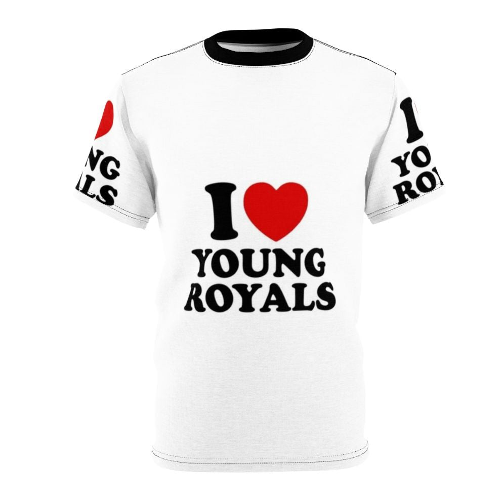 Trendy Young Royals-inspired t-shirt featuring the show's main characters