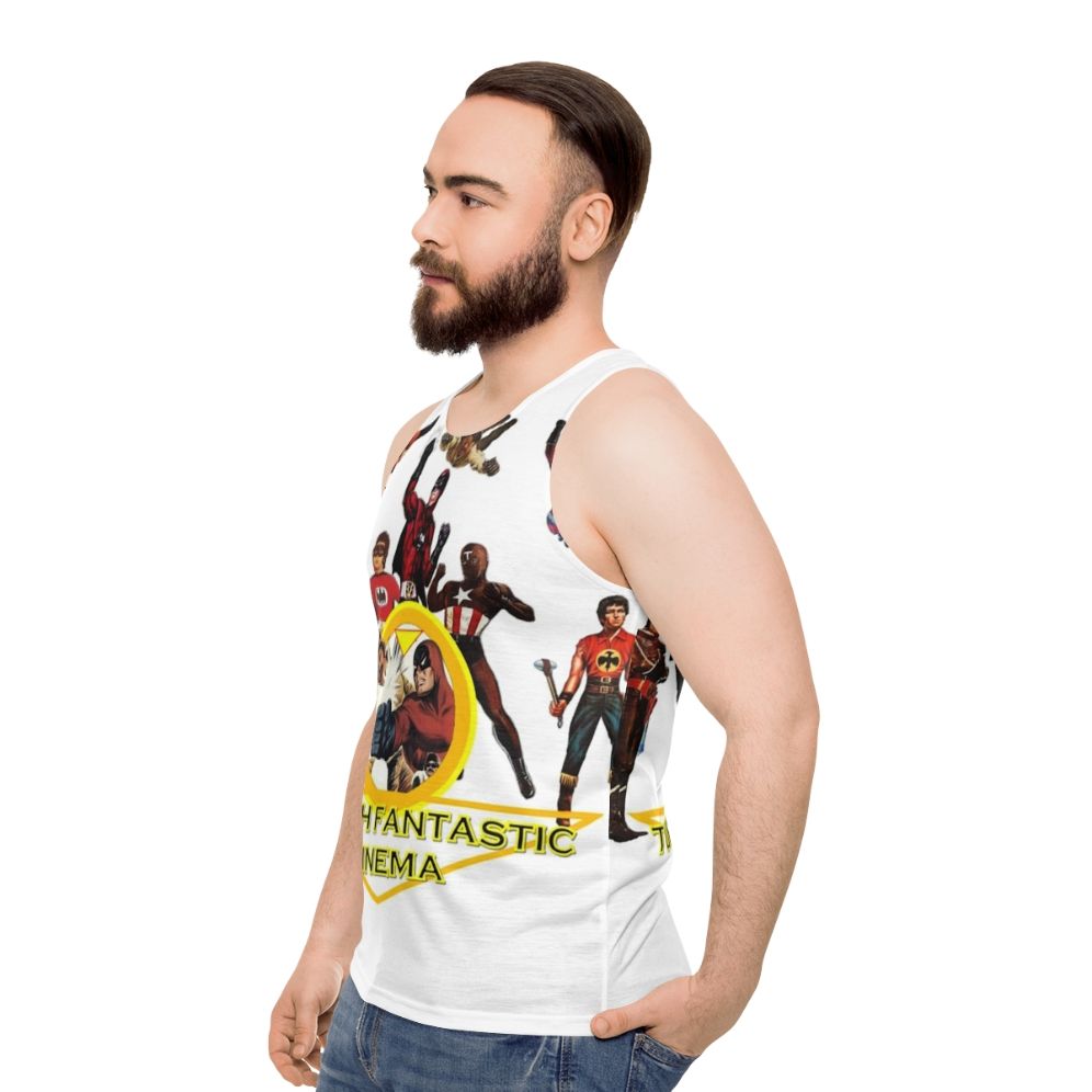 Unisex Turkish Fantasy Cinema Graphic Tank Top - men side