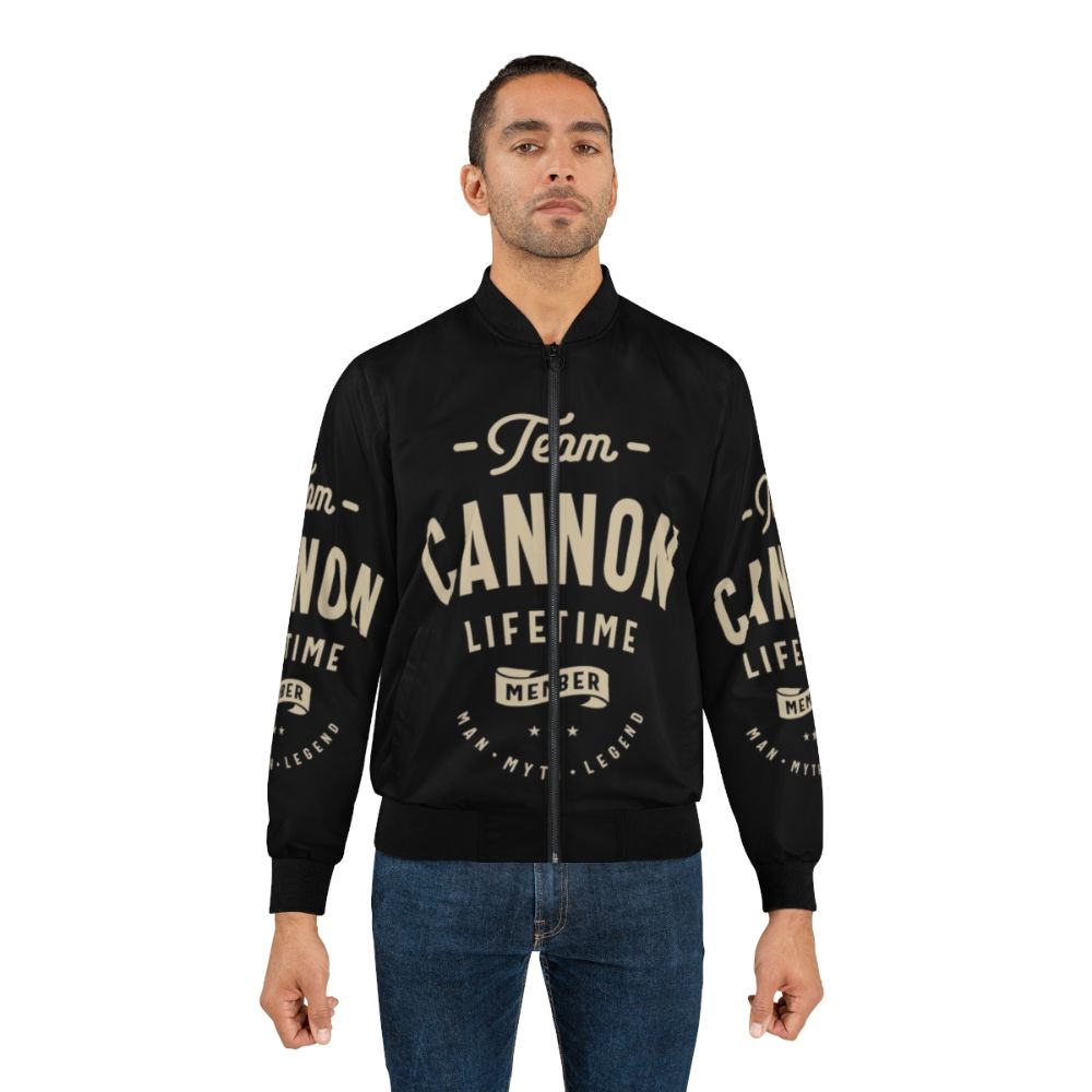 Personalized Cannon Bomber Jacket with Bold and Witty Design - Lifestyle