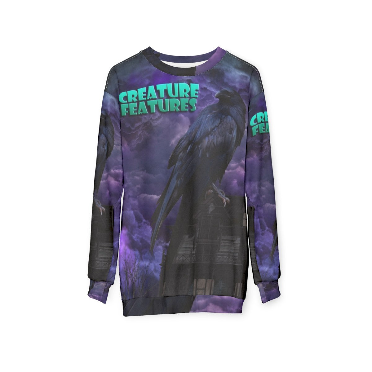 Raven House Gothic Sweatshirt - hanging