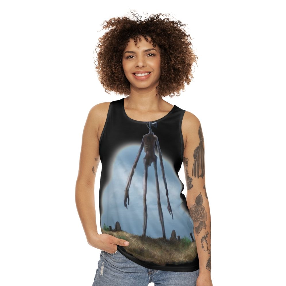 Sirenhead unisex horror tank top - women