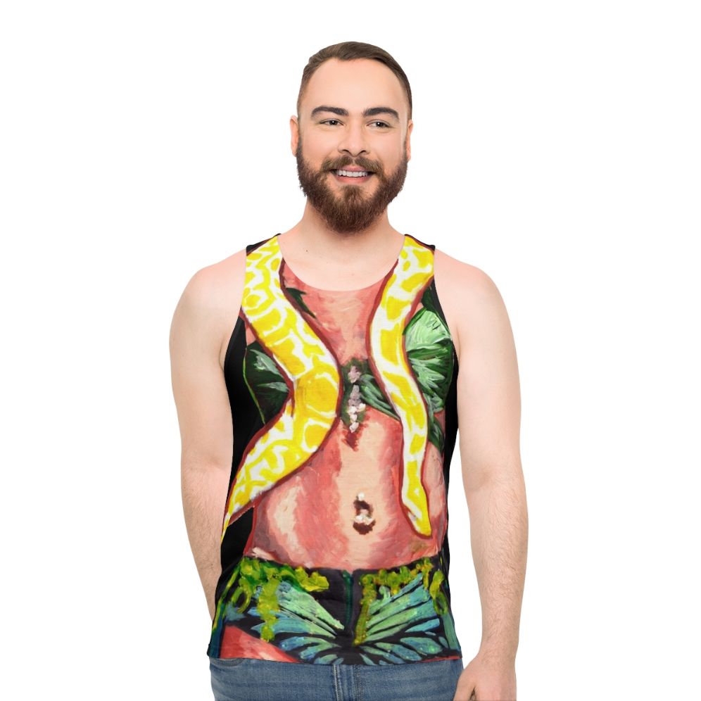 Unisex Snake 4 U 90s Pop Art Tank Top - men