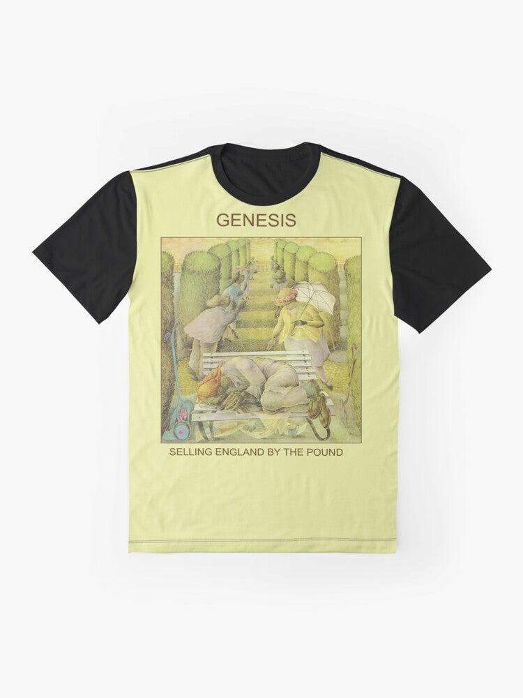 Genesis Selling England by the Pound Graphic T-Shirt - Prog Rock Tee - Flat lay