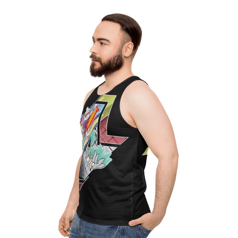 Retro Sonic the Hedgehog Unisex Tank Top - men side