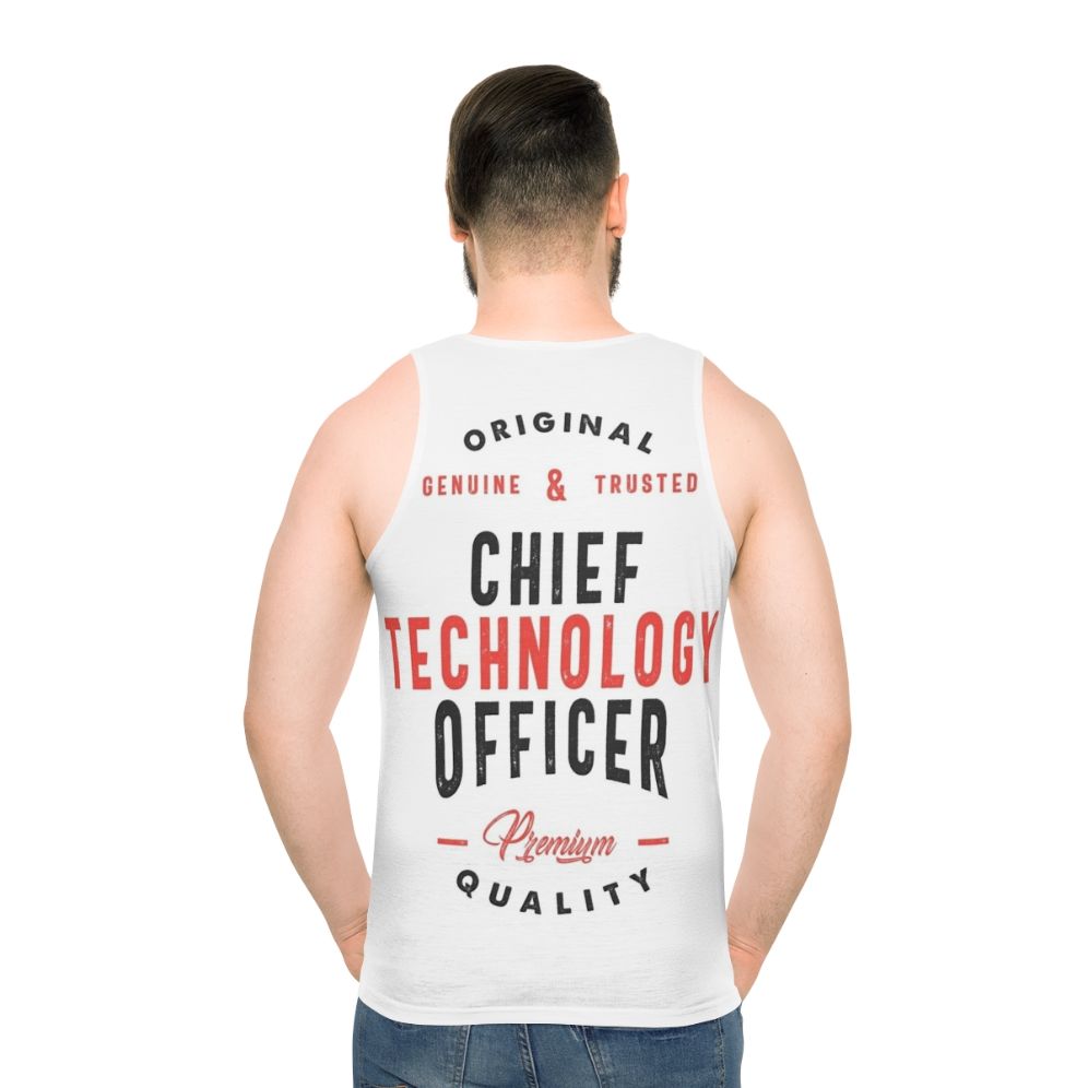 Chief Technology Officer Unisex Tank Top - men back