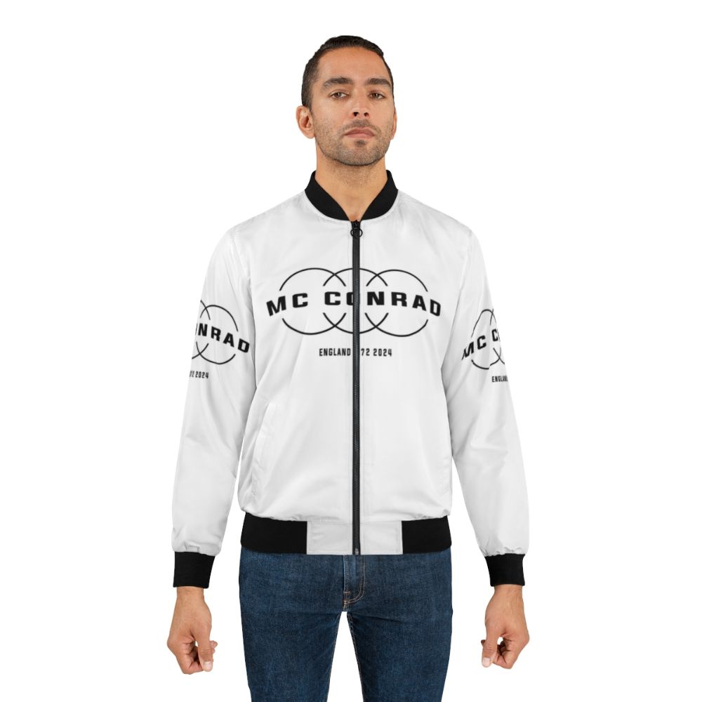 MC Conrad England Music Bomber Jacket with Circles and D66 Design - Lifestyle