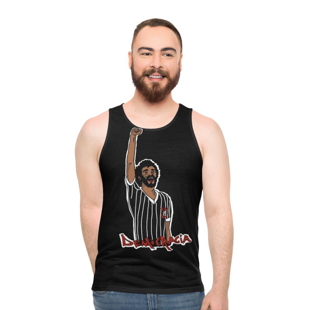 Corinthians Socrates Democracy Unisex Tank Top - men