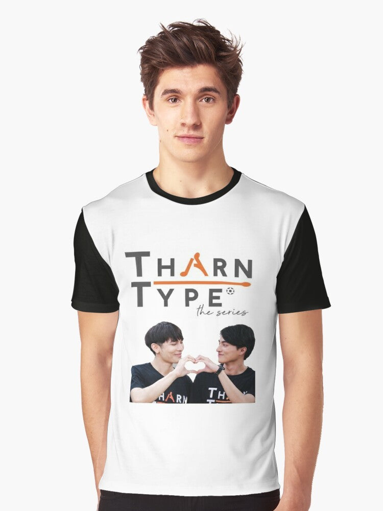 TharnType The Series Thai BL Drama Graphic T-Shirt with Mew and Gulf - Men