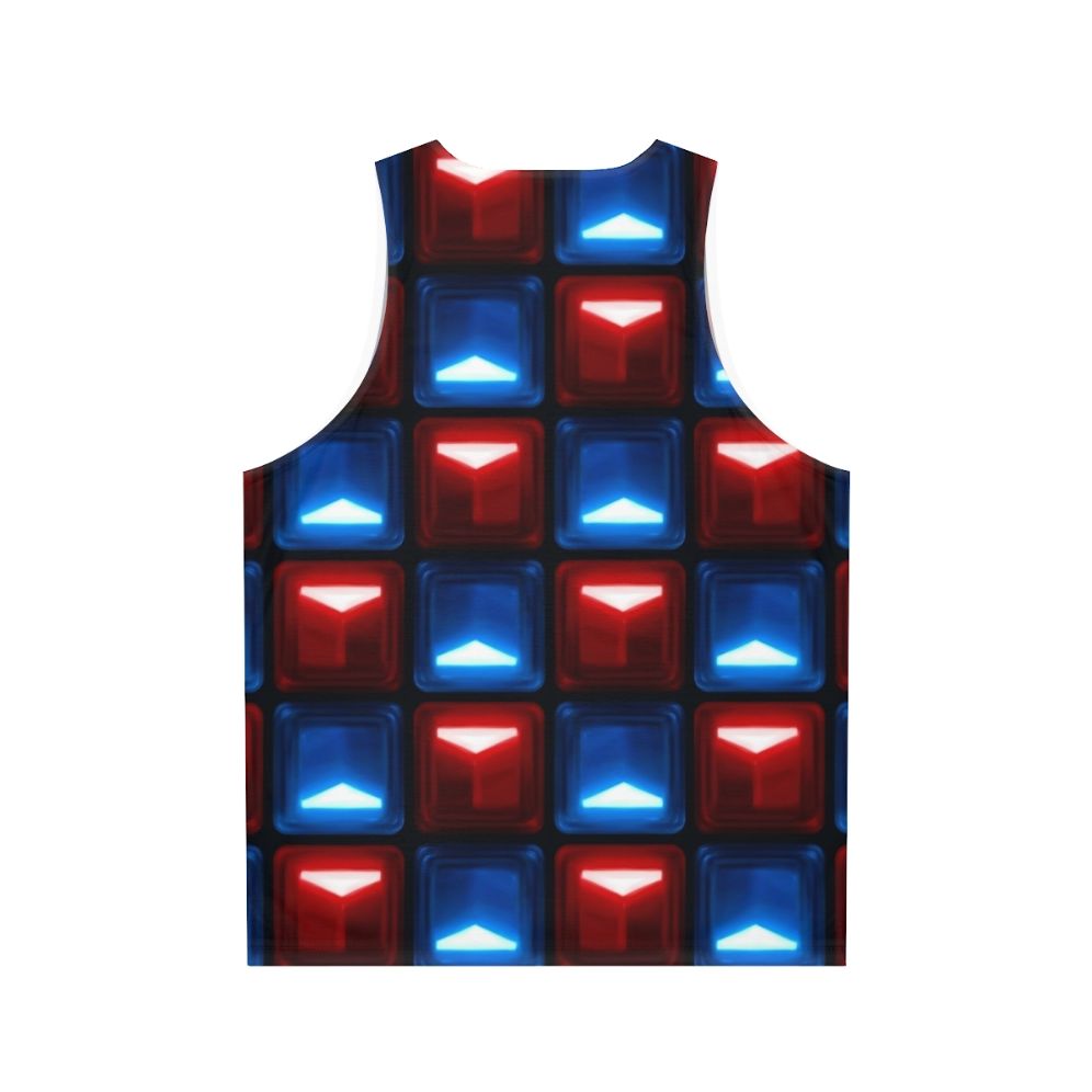 Beat Saber Rhythm Game Unisex Tank Top - Back