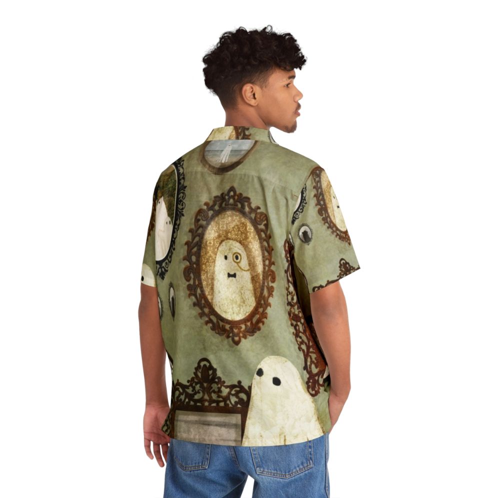 Haunted vintage portrait Hawaiian shirt - People Back