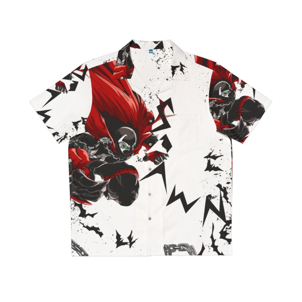 Spawn Inspired Hawaiian Shirt with Sublime White Design