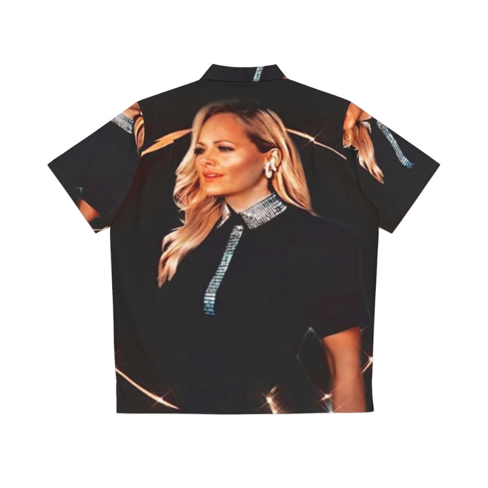 Helene Fischer Hawaiian Shirt with Tropical and Pop Music Aesthetics - Back