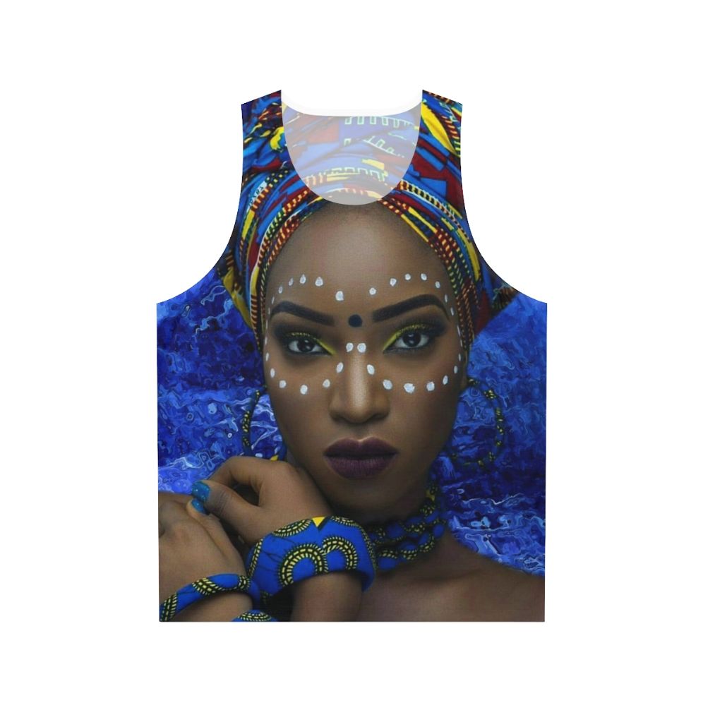 Elegant African Queen Unisex Tank Top