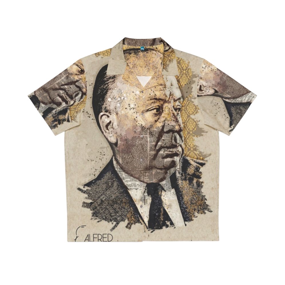 Alfred Hitchcock Hawaiian Shirt Wall Art - Vintage Movie Director Portrait