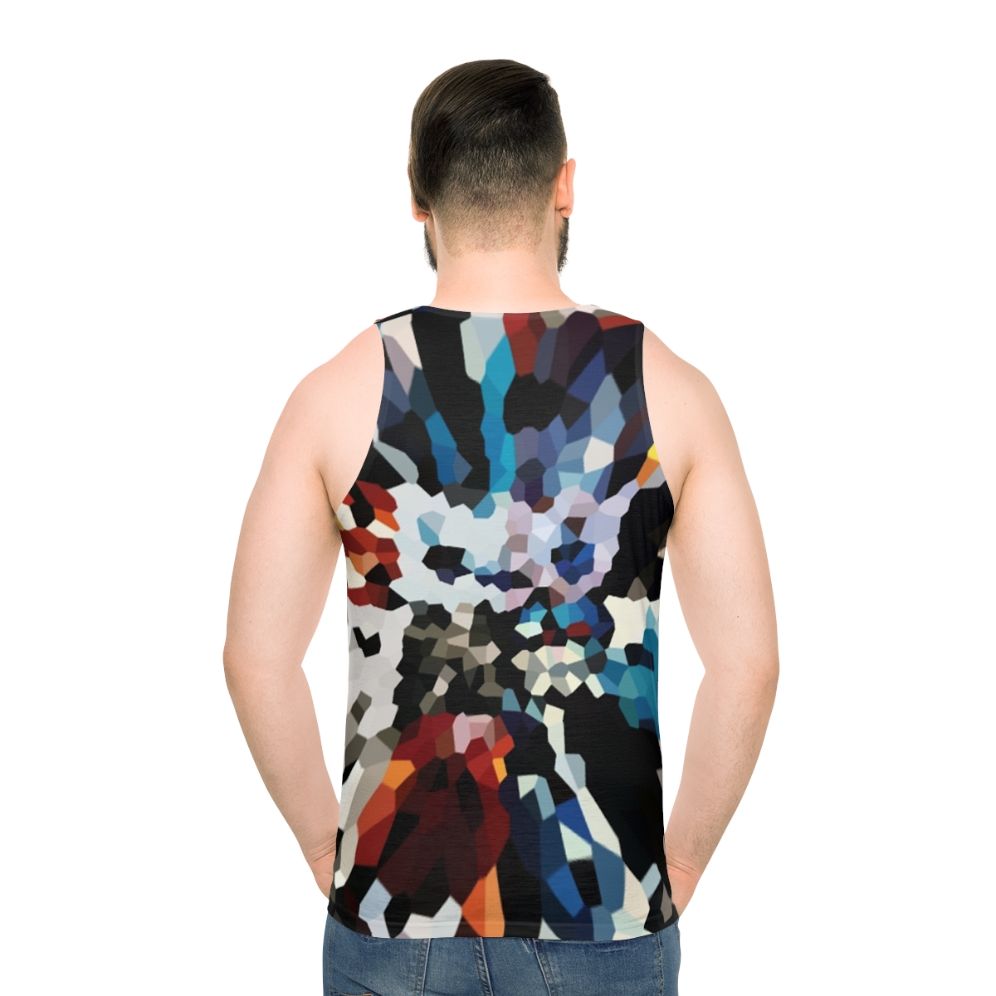 U2 Achtung Baby Squares Unisex Tank Top - men back