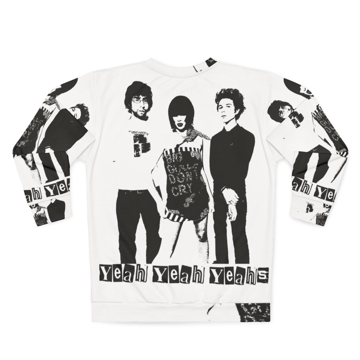 Yeah Yeah Yeahs Band Sweatshirt - 2000s Alternative Music Merchandise - Back