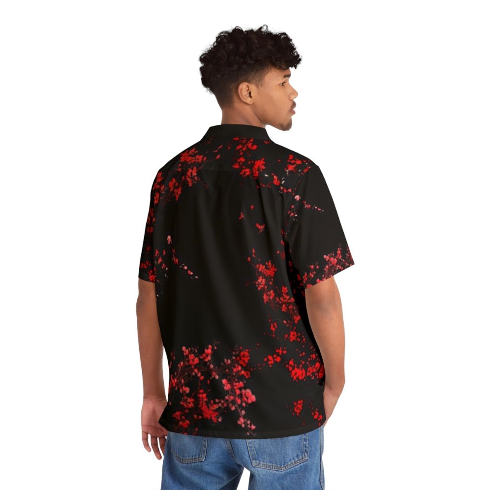 Cherry Blossom Hawaiian Shirt with Sakura Flowers - People Back