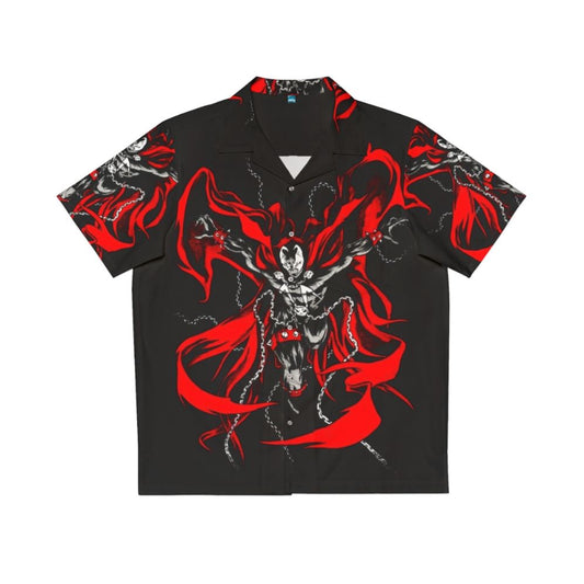 Hellspawn Hawaiian Shirt featuring dark hero comic book character