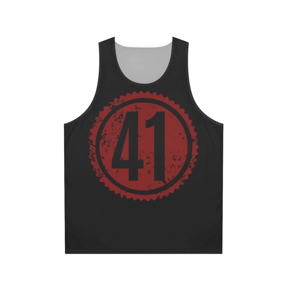 41 Dave Matthews Band Red Distressed Unisex Tank Top