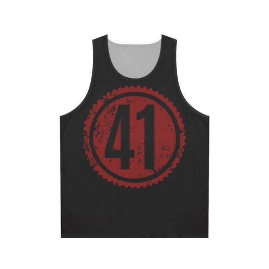 41 Dave Matthews Band Red Distressed Unisex Tank Top