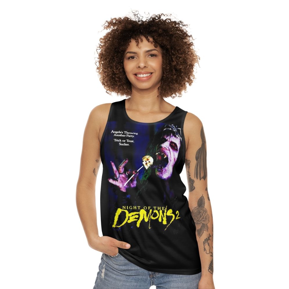 Graphic "Night of the Demons 2" unisex tank top - women