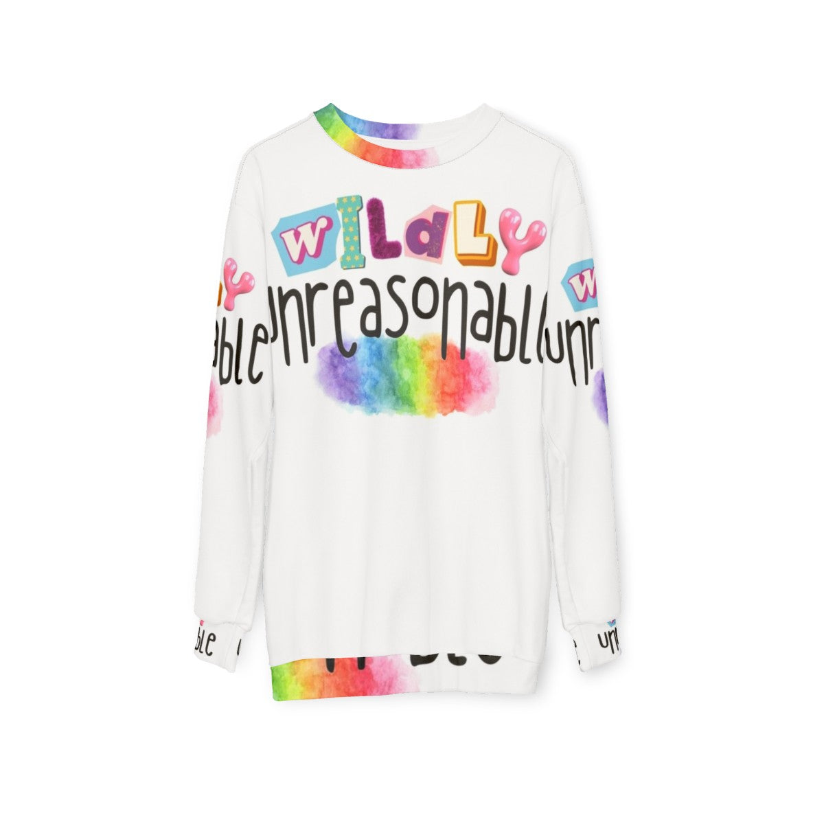 Wildly Unreasonable LGBTQ Pride Sweatshirt - hanging