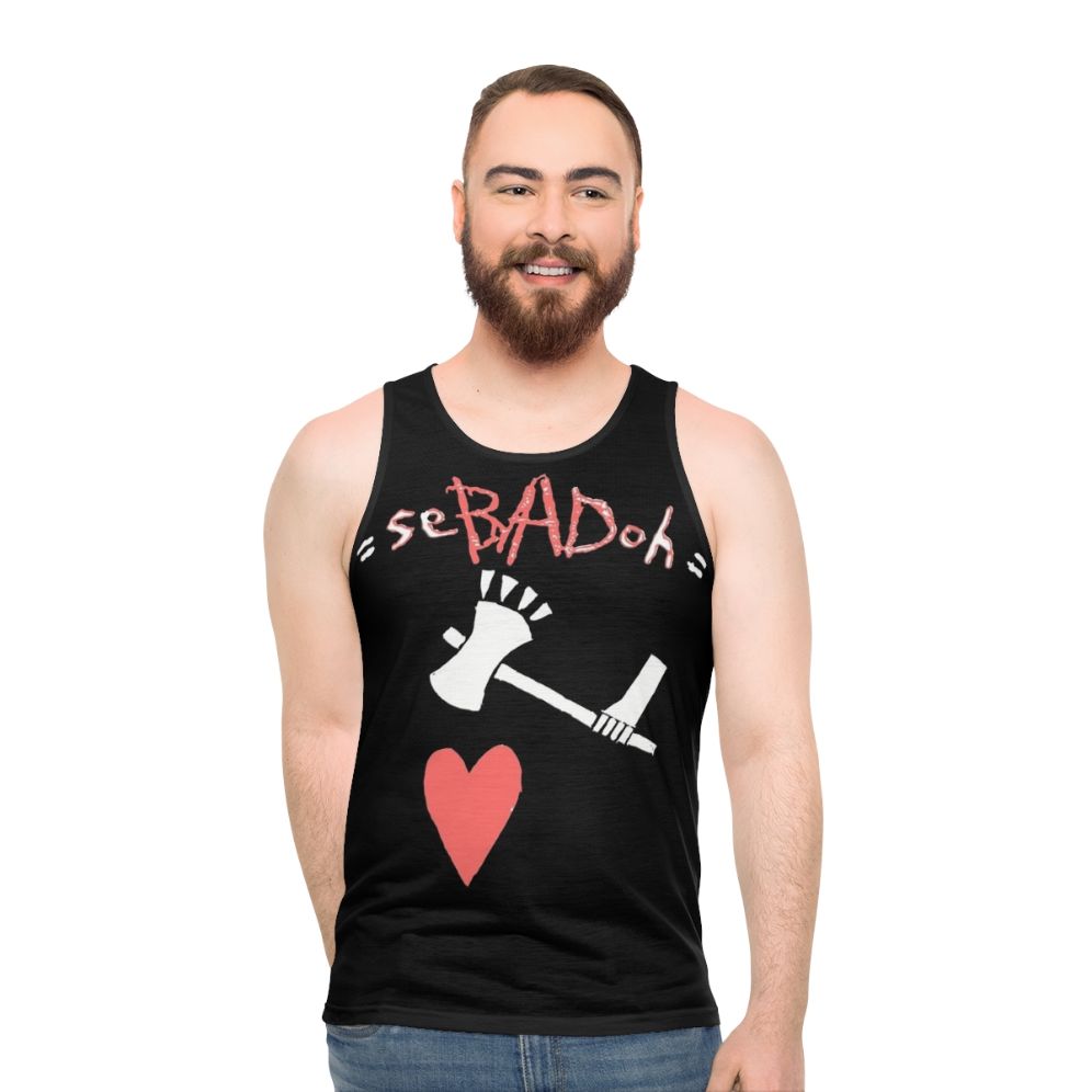 Sebadoh unisex tank top featuring vintage 80s band graphic - men