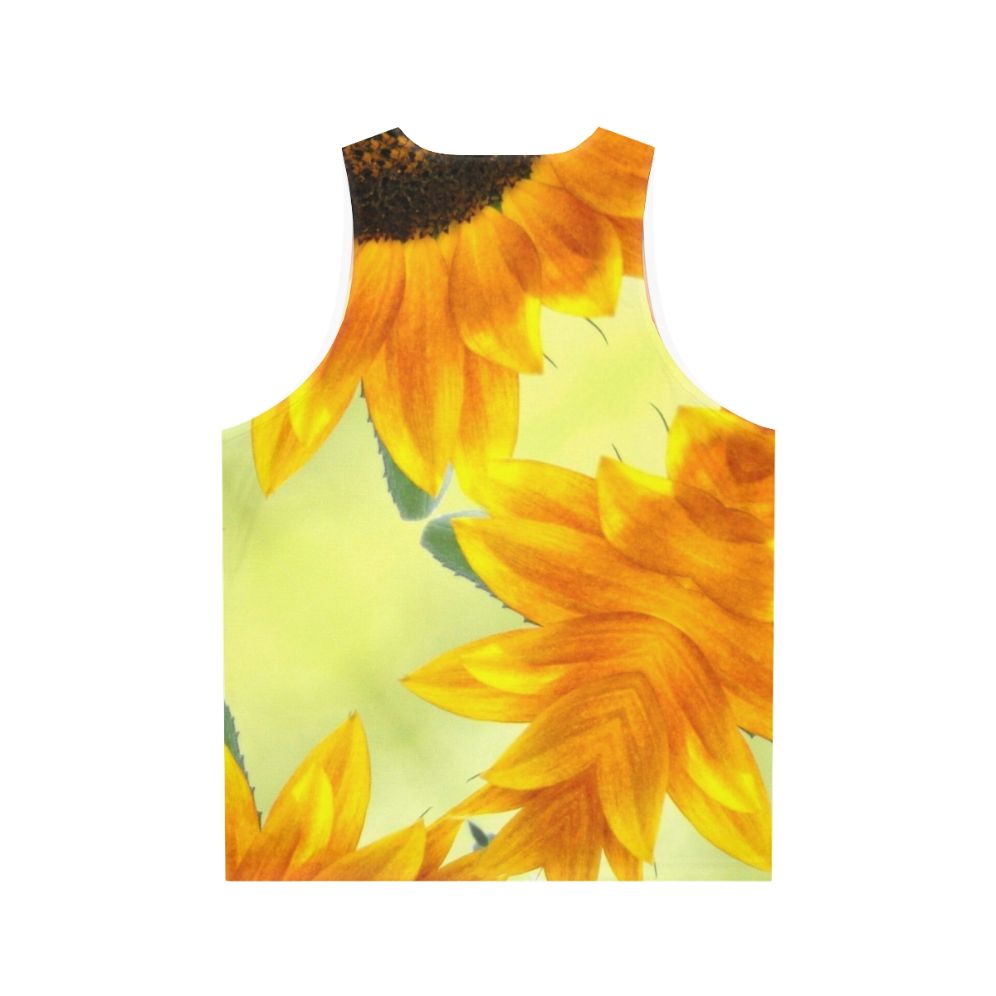 Sunflower Unisex Tank Top - Back