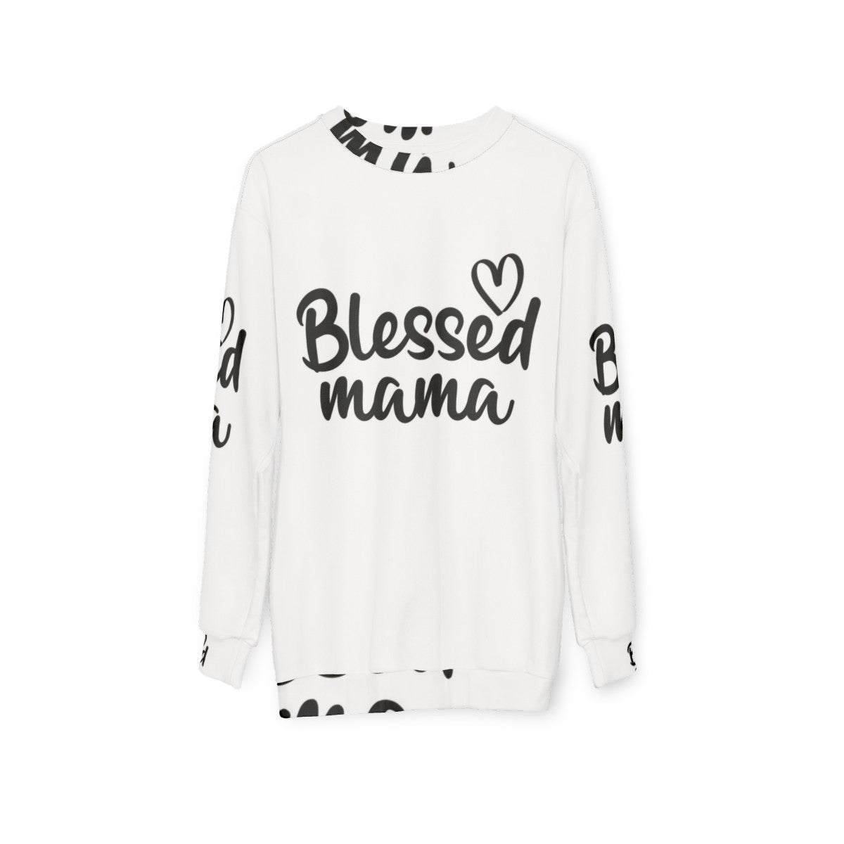 Blessed Mama Sweatshirt with mother's day design - hanging