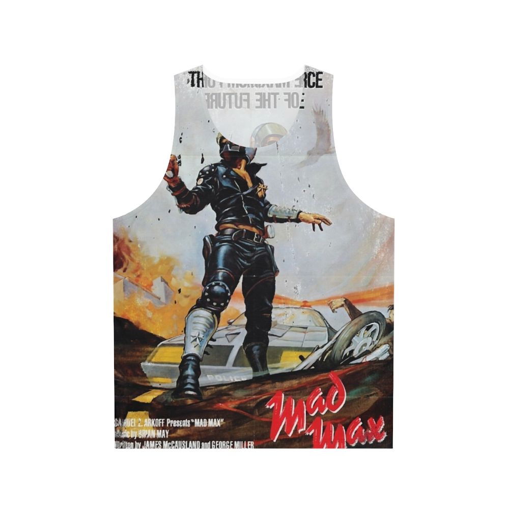 Mad Max distressed movie poster unisex tank top