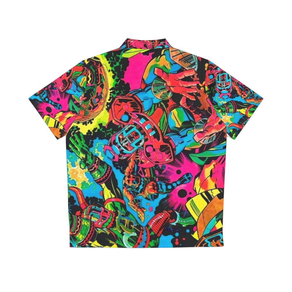 Kirby Hawaiian Shirt 2 - Retro Comic Pop Art Graphic Tee - Back