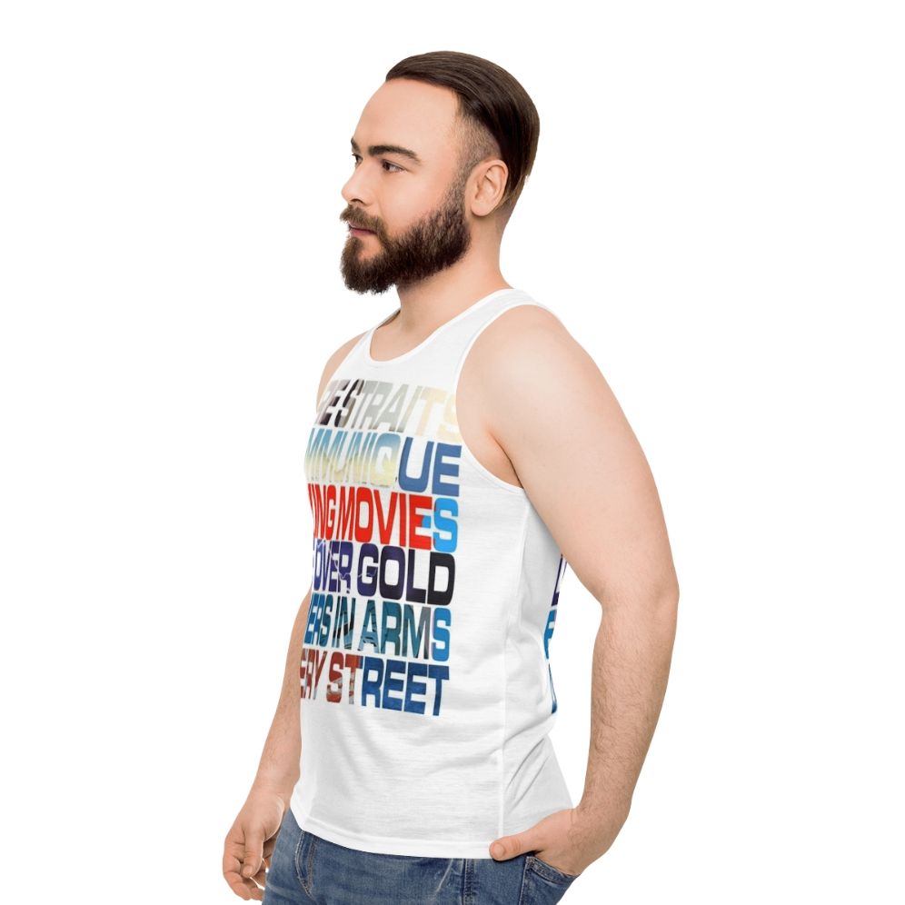 Dire Straits Albums Unisex Tank Top - men side