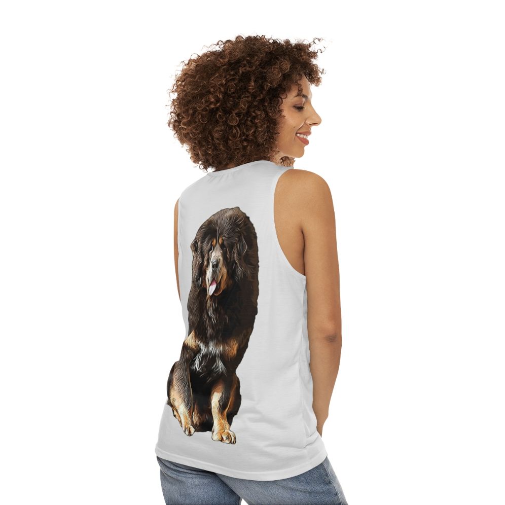 Tibetan Mastiff Unisex Tank Top - women back