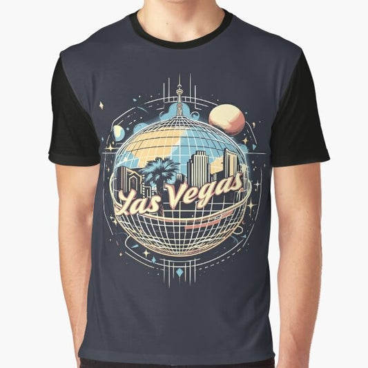 Sphere Las Vegas graphic t-shirt featuring a colorful, immersive design representing the ultimate entertainment experience in Las Vegas.