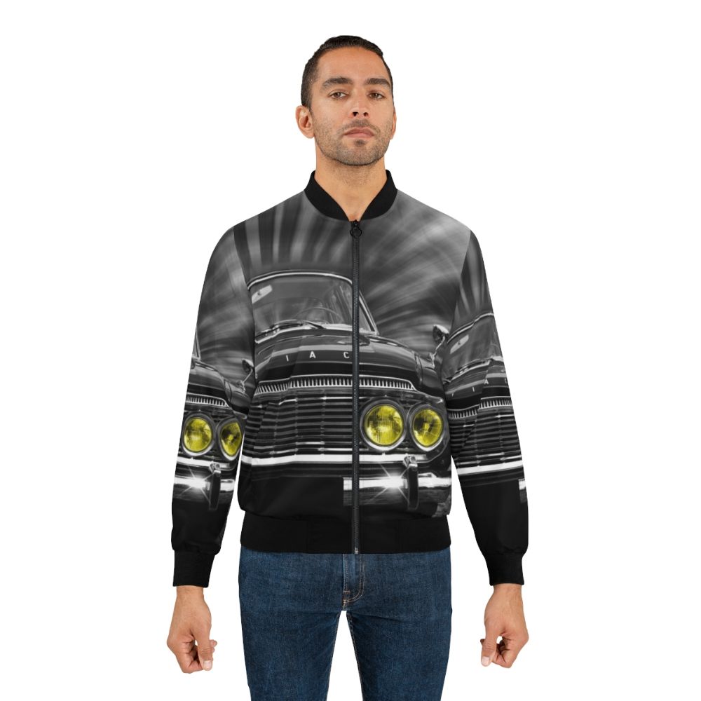 Vintage Zodiac Bomber Jacket with Classic 1960s British Car Design - Lifestyle