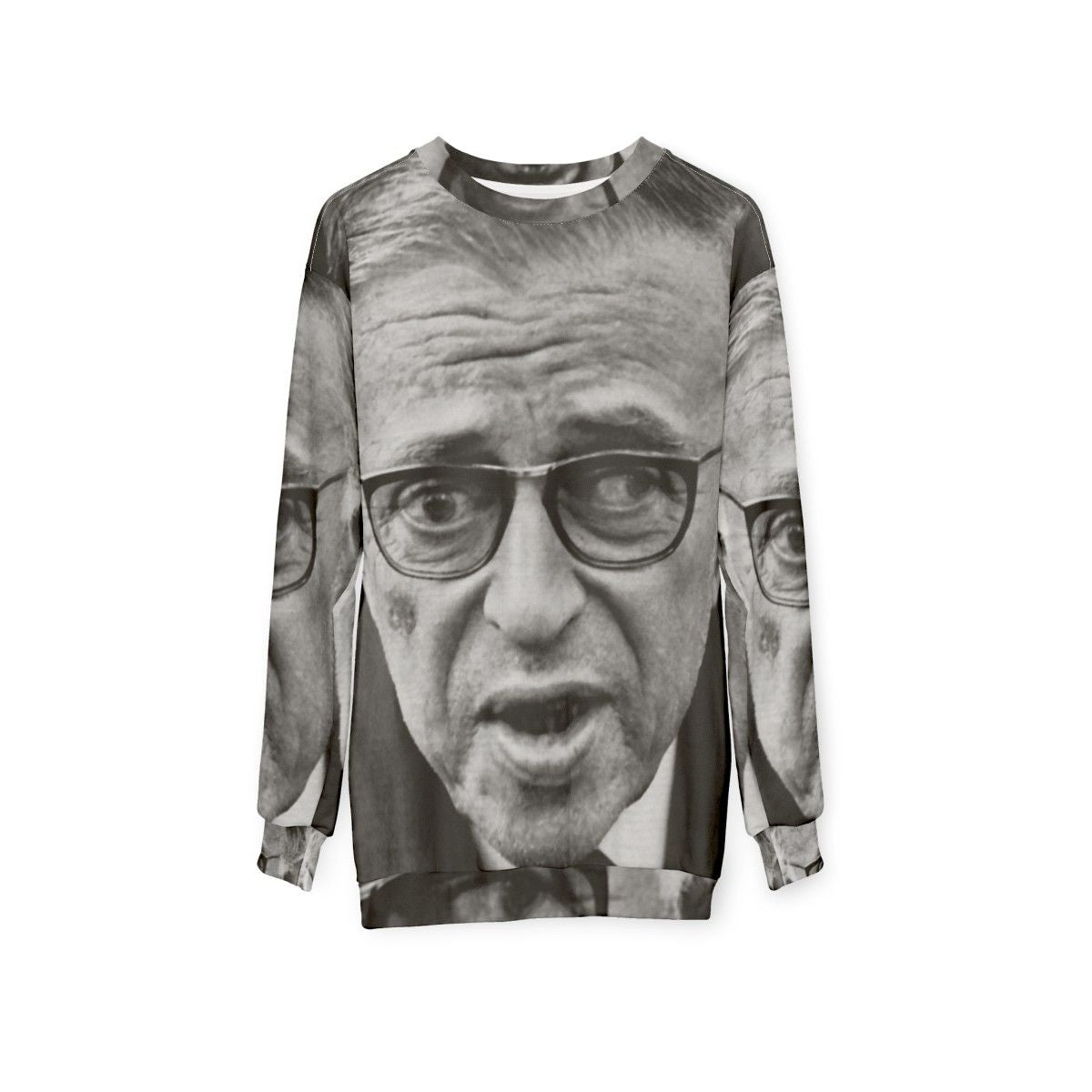 Jean Paul Sartre Existentialist Sweatshirt - hanging