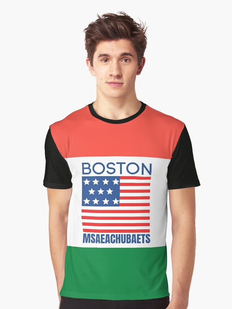 Boston Massachusetts Msaeachubaets Graphic T-Shirt - Men