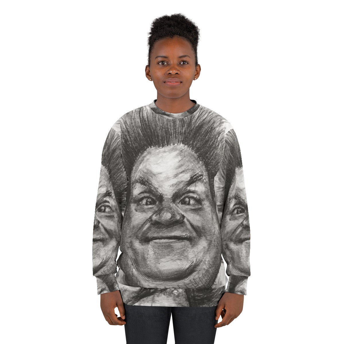 Chris Farley Portrait Sketch Sweatshirt - women